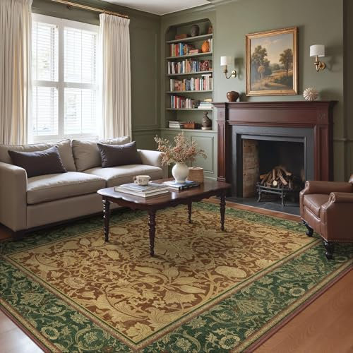 BEIMO Waschbarer Teppich Wohnzimmer Vintage, Boho Teppich Schlafzimmer Groß Orientalisch rutschfest für Badezimmer Esszimmer, 200x290cm