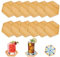 12 Stück 10cm Untersetzer Holz Holzuntersetzer Bambus Untersetzers Mosaik Untersetzer Bastelset Klein Holztablett für DIY Basteln Mosaikzubehör Getränke Kaffee Trinkbecher