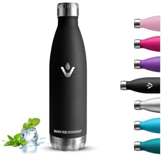 Botella Agua Acero Inoxidable- 750ml- Botella Termica, A Prueba de Fugas, Botella Agua Gimnasio, sin BPA, Cantimplora Acero Inoxidable, Mantiene 24H Frio/12H Calor, Botellas para Cámping, Oficina