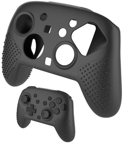 Carcasa para mando de Nintendo Switch 2 Pro, de silicona suave, resistente a los golpes, resistente a los arañazos, color negro