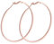 AMDXD 18K Au750 Rosegold Damen Ohrstecker Echt Goldschmuck, Klassiker Creolen, 750 Gold Ohrstecker Damen