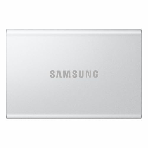 Samsung T7 Resurrected MU-PD1T0G/WW, SSD Esterno Portatile da 1TB, Memoria USB 3.2 Gen.2, Compatibile con Android, iPhone15, Mac, PC, e Console di Gioco, Colore: Argento