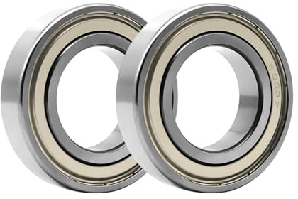 2 Stück 6002 ZZ Kugellager 15 mm x 32 mm x 9 mm,Vorgeschmiert,Chromstahl und Doppelte Metalldichtung,6002ZZ Rillenkugellager