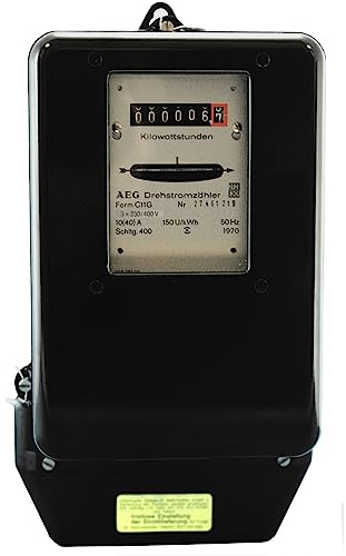 Drehstromzähler 10(40) A neu geeicht für Verrechnungszwecke zugelassen (max. 27,6 kW) von Prüfstelle EBY17