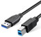 iCables USB 3.0 A To B Male Cable - For Scanner, Printer, USB Hub, Docking Station, KVM Switch, Monitor, External Hard Drive, Video Capture Card, SSD/HDD Enclosure, Card Reader and more - 1M / 3.2ft
