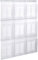 helit H6812102 - Prospekthalter Wandset Placativ, 9 Taschen, DIN A4, hoch, glasklar