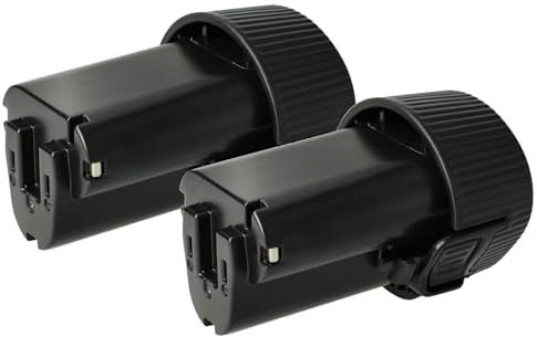 vhbw 2X Batterie Compatible avec Makita Radio de Chantier BMR104, DMR102, BMR105, DMR103B, DMR103 Outil électrique (2000 mAh, Li-ION, 10,8 V)
