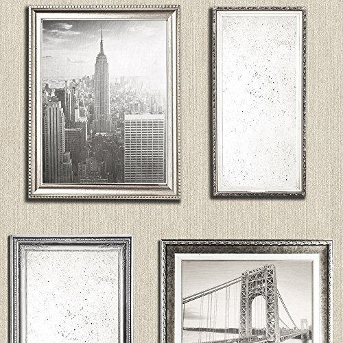 Muriva 701335 6 NYC Frames Wallpaper Rolls - Pearl