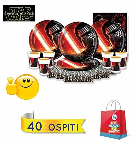 Star Wars Partyset (40 plates, 40 cups, 40 napkins, 1 tablecloth)