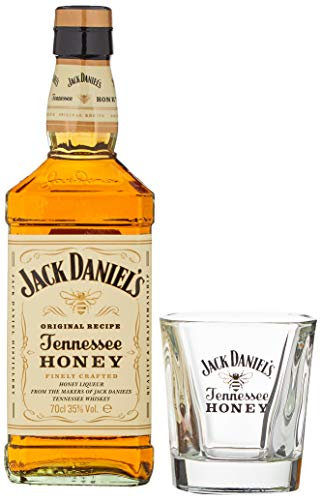 Jack Daniel's Tennessee HONEY 35% Vol. 0,7l in Giftbox with Rocks glass
