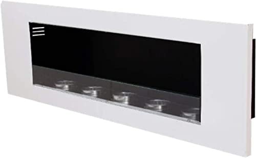 Kaminbau Mierzwa Bio Ethanol und Gel Kamin Wandkamin Daniel Royal - Weiß