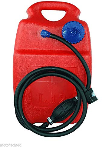 Prowake Kraftstofftank 12 Liter Tank mit Zubehör für Außenbord Motoren