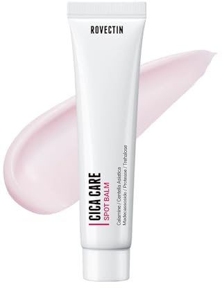 ROVECTIN Cica Care Face Balm - Immediate Redness Relief Face Moisturizer for Acne Prone, Sensitive Skin | Spots, Scar Reducing with Calamine and Madecassoside | Vegan, Korean Skincare(1.4 fl oz)