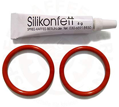 SKB Brühgruppenkit für DeLonghi 2 x O-Ring 35x4 Silikonfett 6 -Set 92-