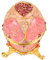 Jacksking Faberge Ei geformt Schmuckschachtel, Vintage emaillierte Osterei Diamante Schmuck Veranstalter Schmuckschachtel Dekoration Geschenk Ei Figur
