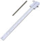 Fafeicy Calibrador Vernier, 0~200 mm Acero inoxidable Calibrador Vernier Calibrador cruzado paralelo Micrómetro Calibrador Herramienta de medición Calibrador para mediciones de precisión