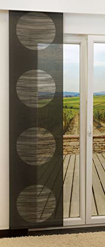 LYSEL Schiebegardine Target transparent in den Maßen 245 cm x 60 cm