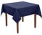 Tischdecke Baumwolle Linon - Uni, Einfarbig, Baumwolltischdecke, Tischtuch, Tischdeko (Marine Blau, 130x170 cm)