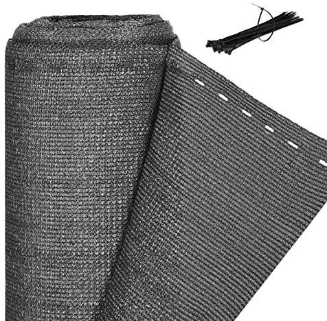 Relaxdays Brise-Vue, paravent pour Les clôtures, rambardes, Anti-UV, résistant aux intempéries, 1 x 30 m, Anthracite