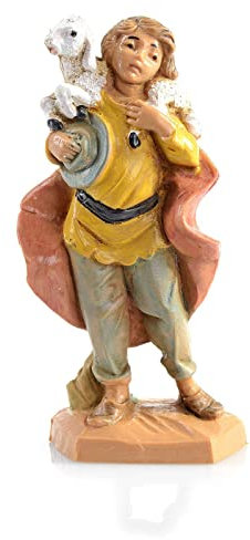 Fontanini Herren mit Schaf auf den Schultern, 6,5 cm