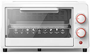 FRYH Pequeño Horno De Sobremesa Multifuncional con Diseño Independiente De Control De Temperatura Y Tiempo Adecuado para Hornear Y Asar A La Parrilla,White