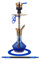 Amy Deluxe Shisha »Fusion Shine S« SS33.02 - Edelstahl - Schraubsystem, Closed Chamber, Schliff Adapter - mit Zubehör: Schlauch, Mundstück, Kopf mit Kaminaufsatz gold-blau