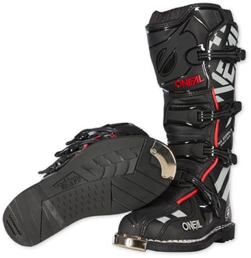 O'NEAL | Stivali Motocross | MX Enduro | Protezione suola in metallo, fibbie facilmente regolabili | TRIBUTE Boot | Adulto | Nero