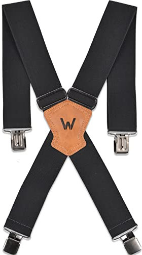 5,1 cm elastische Herren-Hosenträger, robuste Hosenträger für Männer, Arbeitshosen für Männer, Hosenträger für Männer mit Clips, Hosenträger für Herren, strapazierfähig, Herren-Hosenträger für Hosen,