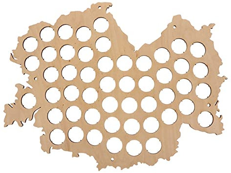 EXCEART Holzkarte Für Flaschenverschluss Sammlung Kreative Wanddekoration Für Zuhause Büro Und Bars Für Bierliebhaber Und Wohnaccessoires