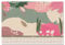SIGEL HO309 Papier-Schreibtischunterlage, ca. DIN A2, mit 3-Jahres-Kalender, 30 Blatt, Motiv Abstract Leaves, vegan, aus nachhaltigem Papier