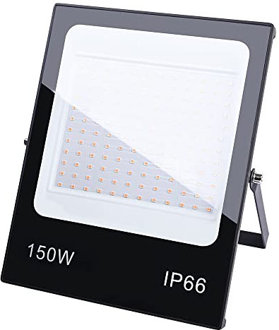 MIWATT LED Strahler Außen 150W LED Fluter Superhell LED Scheiwerfer 2700K Kaltweiß IP66 Wasserfest Außenstrahler für Garten, Hinterhof, Auffahrt, Türen, Garage, Flur…