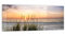 DEQORI Küchenrückwand Glas | Motiv Sonnenuntergang am Strand | 125x50 cm | Bad- oder Herd-Rückwand | Herdblende Spritzschutz für Küche & Badezimmer | Moderne Deko für Fliesenspiegel