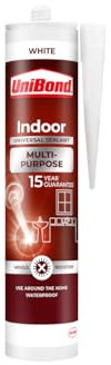 UniBond Multi Purpose Indoor Sealant, For Waterproof Sealing and Bonding, Multi-Purpose Sealant for Interior Use, Mould-Resistant, for Various Materials*, Translucent, 1 x 274g Cartridge