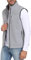 MoFiz Gilet da Uomo Softshell Antivento Leggero Vest Cappotto Senza Maniche Giacca Calda Con Cerniera Per Viaggi e Attività All'aperto Grigio chiaro-83 3XL
