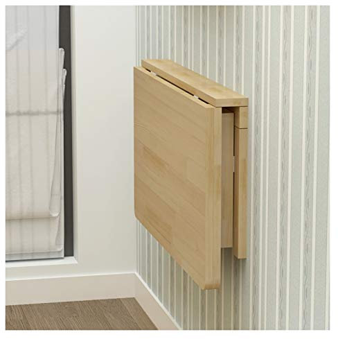 Klappbarer Holztisch zur Wandmontage, schwebende Computer-Werkbank für Balkone, Küche, einfacher Esstisch, klappbarer Schreibtisch, 16 Größen (Größe: 80 x 40 cm)