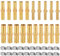 Shinybox 40 Pezzi Connettore del Tubo, 20 Pezzi Raccordo Portagomma in Ottone con 20 Fascette Stringitubo, 6/8/10/12 mm Connettore per Tubo Flessibile in Ottone per Aria, Acqua, Carburante, Olio Tubo