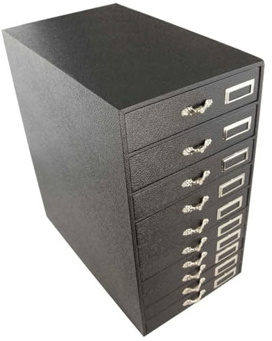 boxdisplays Jewellers Aufbewahrungsschrank für Aufbewahrung mit 9 Schubladen, Vitrine, Theke, Präsentationsständer Schrank Aufbewahrung