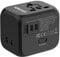 Adattatori universale da Viaggio, Adattatore da viaggio in tutto il mondo, USB A e 2 USB C PD 20W, 2500W AC con fusibili doppi, Adattatore di rete internazionale per US UK EU Cina, Francia, Germania