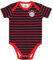 FC Bayern München | Body Essential| Baby | Kurzarm | Rot-Navy gestreift