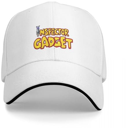 QFLLQLFF Inspector Gadget Inspector Gadget Inspector de Dibujos Animados Disfraz Gadget Gorra de béisbol Gorra de béisbol Hombre Gorra de Mujer