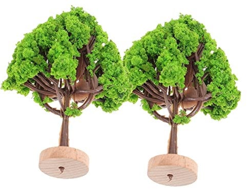 Hoement 2 Stücke Miniatur Landschaftsbaum Spielzeug Dekorationsbaum für Sandtisch Natur Dekoration Ideal für Modellbau und Kreative Projekte Realistische Simulation mit Detaillierter Gestaltung