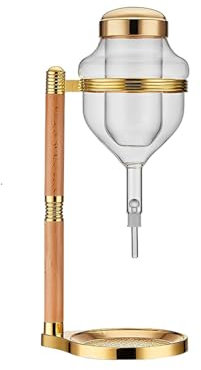 Huadafun Dispensador de Vaso de Whisky Servidor de Sake Helado Tipo de Goteo Enfriador Sobrio Jarra de Sake Decantador Jarra Resistente refrigerada para Fiestas y Uso doméstico,Oro