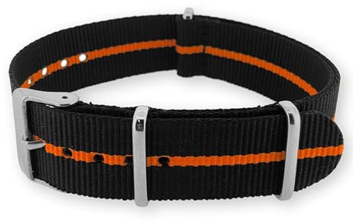 Natos.com - Skunk Orange NATO Uhrenarmband G10 Military Nylon Strap - 22 mm