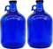 lilawelt24 2x Blaue 5L Flasche |Weinballon Glasballon Weinflasche| Likörflaschen |Essig-Öl Flaschen | Schnapsflaschen |Karaffe |Wasserflasche|