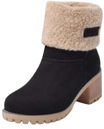 Scarponcini Donna Neve Scarponi da Neve Con Caldi Imbottiti Scarpe da Trekking Stivali da Donna Dopo Sci Resistente Inverno Stivaletti Antiscivolo Morbidi Offerta Boots Doposci Comode Impermeabili