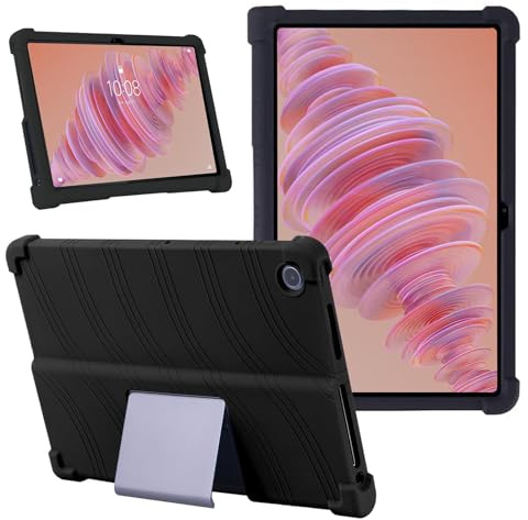 Junfire Coque pour Lenovo Tab Plus 11,5 pouces 2024 (TB-351FU), étui de protection robuste en silicone résistant aux chocs pour tablette Lenovo Tab Plus, noir