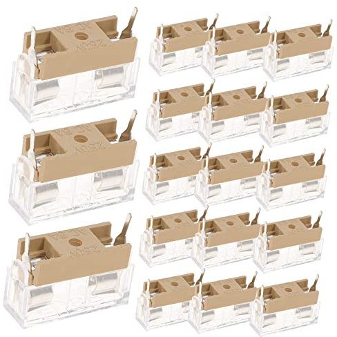 VINTORKY 20stücke Sicherungshalter Mit Doppelten Leiterplattenkontakten Und Isolierendem Gehäuse Geeignet Für Suvs Und LKW Einfache Montage Für Einbau Sicherungstafel