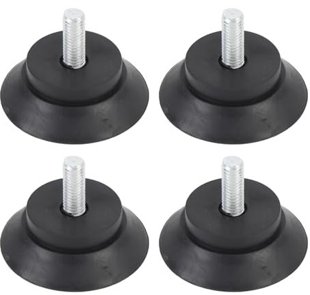 Möbel-Gummifüße, Bodenschutz, 4 Stück, Rutschfeste Saugnapffüße für Fitnessgeräte, Stühle, Tischbeine, Schraubbefestigung, Saugnapf-Gummifüße mit Schraube