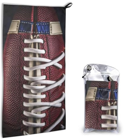 DFEPFKGOKL Fashion American Football Laces Mikrofaser-Handtuch, schnelltrocknend, 40,6 x 80 cm, super saugfähig, weich, leicht, Strand, Camping, Schwimmen, Yoga, Fitnessstudio und Wandern