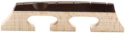 Watreketal 1 ponte per banjo a 6 corde, parti e accessori di ricambio, ponte per banjo in acero ebano per 6 corde